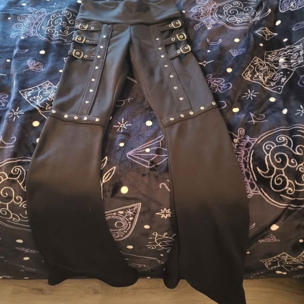 Black Goth/Alternative Plush Lined Legging/pants Winter
